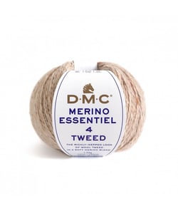 Pelote de laine Merino Essentiel 4 Tweed - DMC 912 Ecru