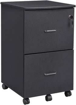 Caisson de bureau mobile avec serrure 2 tiroirs système de blocage des