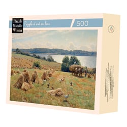 Récolte près de Tulstrup de Monsted - Puzzle Michèle Wilson