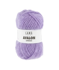 Pelote de laine AVALON – Lang Yarns - Laine mérinos extrafine Superwash - Douceur mystique & tenue structurée 0046 violet