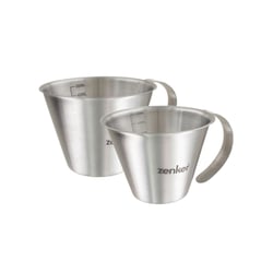 Lot de 2 verre doseur inox de 250 ml et 500 ml Zenker Smart Pastry