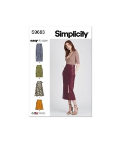 Patron Simplicity 9683 - Jupe du 36 au 54 (FR) taille n°FR 36-44