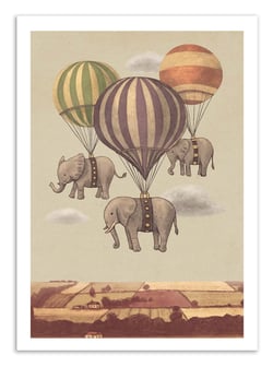 Affiche - Flight of the elephants - Terry Fan