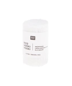 Fil à nouer 6,5 cm - Rico Hooki Hooki - Rico Design Blanc