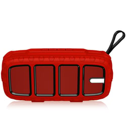 Enceinte Bluetooth Portable TWS Autonomie 5h Soutien Appel Mains-Libres FM TF Noir + Rouge YONIS