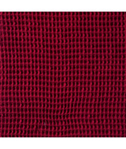 Tissu coton Nid d'Abeille de 150 cm de largeur Grenat Rouge vendu par 50 cm
