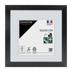 Cadre photo Karma noir 30x30 cm