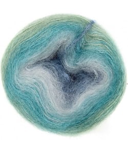 Fil à tricoter ESSENTIALS SUPER KID MOHAIR COLOUR LOVE - Rico Design 17 Bleu