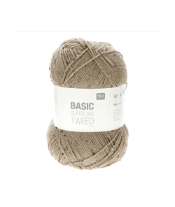 Découvrez la Polyvalence de la Pelote de Laine Basic Super Big Tweed Aran 400GR de Rico Design Marron (02)