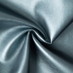 Tissu Simili cuir d'habillement métallisé souple uni Vert d'eau