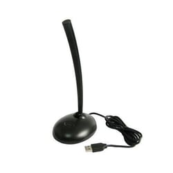 Microphone Pour Pc Portable Tablette Prise USB 2.0 Filaire Avec Support Noir YONIS