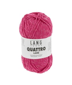 Fil à tricoter de coton QUATTRO LAME - Lang Yarns 065 Rose