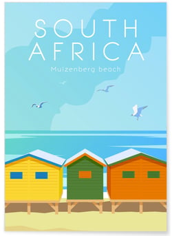 Affiche Afrique du Sud | A3 : 29,7x42cm