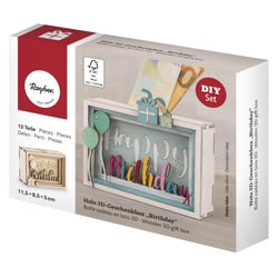 Kit DIY - Urne en bois 3D pour anniversaire