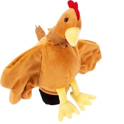 Marionnette Peluche – Poule - Hape - Orange