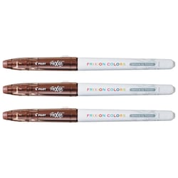 Lot de 3 feutres de coloriage effaçables - PILOT - FRIXION COLORS - Pointe moyenne - Marron