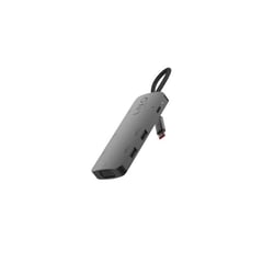 LinQ Hub USB-C Multiports 7-en-1 PD 100W HDMI Triple Affichage 4K/VGA/USB-A Gris