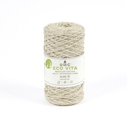 DMC - Fil Coton Recyclé Eco Vita Metallic 4mm Col. 03 beige