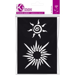 Ki-Sign - Pochoir adhésif Maya Soleil 7x10 cm