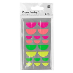 80 autocollants bouche fluo