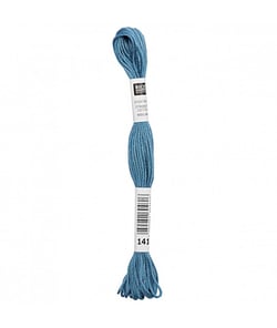 Fil à broder mouliné Uni - Rico Design 141 Bleu