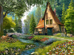 Puzzle 2000 pièces - Dominic Davison - Cottage du Crapaud - Castorland