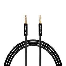 Akashi Câble Jack 3,5mm mâle-mâle Auxiliaire Smartphone Enceinte Casque Noir