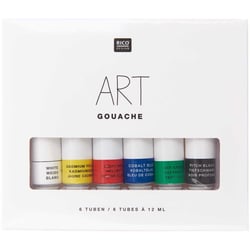 set de 6 tubes de gouache - Rico Design - Vert
