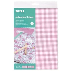 Coupon Tissu A4 Adhésif 4 Imprimés Roses