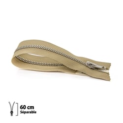 Fermeture éclair Z22 pull et blouson - Séparable 60 cm