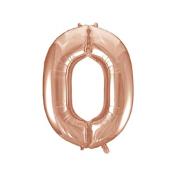 Ballon Géant Chiffre 0 Rose Gold (86 cm)