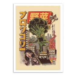 Affiche 30x40 cm - Broccozilla - Ilustrata