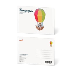 CARTE POSTALE MONTGOLFIÈRE