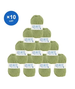 Lot de 10 pelotes AZURITE de Distrifil – 500 g de laine certifiée Oeko-Tex à petit prix 0249 Kiwi