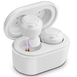 Ecouteurs Bluetooth 5.0 Sans Fil Avec Boîte De Charge Magnétique Noir Haute Qualité Blanc YONIS