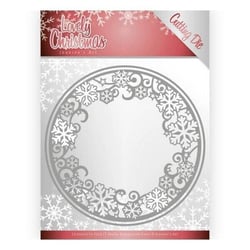 Die matrice de découpe embossage Jeanine s Art Christmas CIRCLE FRAME 10077