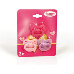 Lot de 3 tétines de poupée
