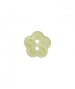 Carte de 4 boutons Fleurs Vertes 12mm - Union Knopf Vert