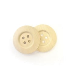 Graine Créative - Bouton bois brut ø5cm 2 pièces