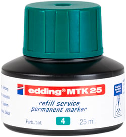 Recharge d'encre pour marqueur permanent - Edding - MTK 25 - Vert
