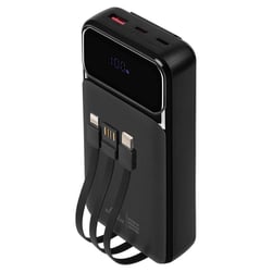 Rivacase Powerbank VA2221 20000mAh USB QC et USB-C PD 22.5W avec 3 câble Noir