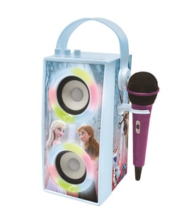 Enceinte Bluetooth portable avec micro et effets lumineux La Reine des Neiges