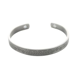 Bracelet cuivre avec Aimants Jonc finition métal argenté - Omsaé