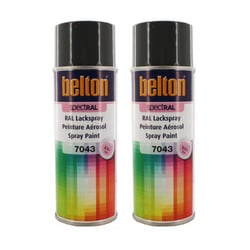 2 sprays de peinture Belton Spectral RAL7043 gris signalisation 400ml