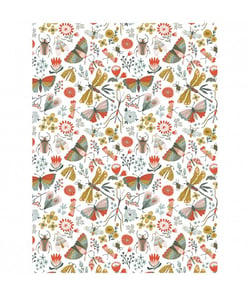 Tissu coton champêtre de 135 cm de largeur Blanc vendu par 50 cm