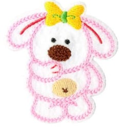 Ecusson thermocollant adorable animal 5x5cm