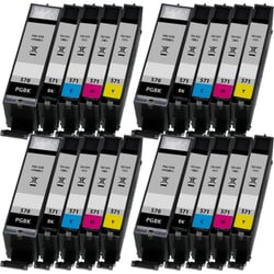 Pack de Cartouches 570/571 XL Compatibles pour Imprimante CANON 570/571 XL
