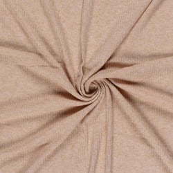 Tissu Maille côtelé Céliane uni  pailleté  Rose