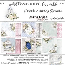 24 papiers scrapbooking 20 x 20 cm Craft O' Clock AFTERNOON WALK