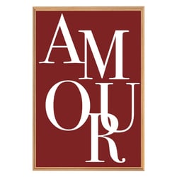 Tableau mural encadré amour 65x97 cm